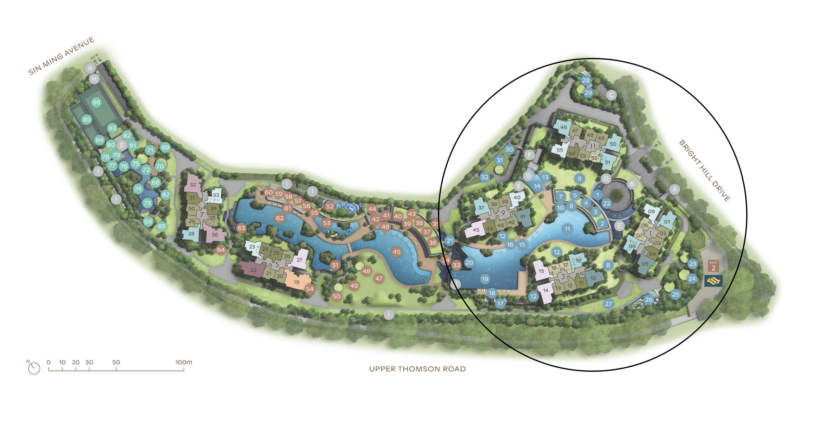 Thomson Reserve Zone 1: Island Club Plan